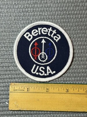 Parche de hombro vintage con logotipo de pistola/rifle/arma/caza de Beretta EE. UU. sin usar Foto 1 de 2