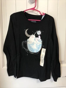 Girl’s Long Sleeve Disco Narwhal And Penguins Graphic Size S (6/7) - Cat & Jack - Picture 1 of 6
