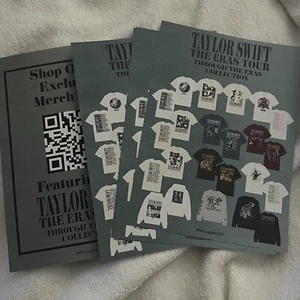 Taylor Swift The Eras Tour Sammlung Werbekarte Lot 5 vom Merchise Stand - Bild 1 von 1