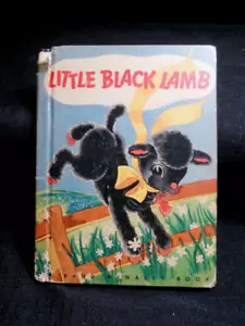 VINTAGE 1945 RAND McNALLY LITTLE BLACK LAMB BOOK - Imagen 1 de 11