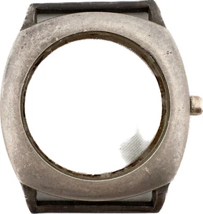 Custodia Orologio da Polso Vintage per Argento Sterling Pesante 25mm Fossa Prima Guerra Mondiale Incompleta - Foto 1 di 3