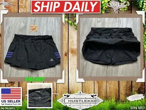 ADIDAS Response Skort Activewear Women SMALL S Black Skirt Shorts Purple Tennis - Picture 1 of 8