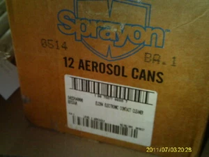 Sprayon EL2204 Electronic Contact Cleaner S00220400 12PK, - Picture 1 of 4