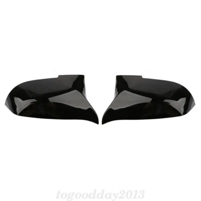 2x Schwarz Glänzend Spiegelkappen Für BMW F20 F21 F22 F23 F30 F31 F36 X1 E84 F87 - Bild 1 von 4