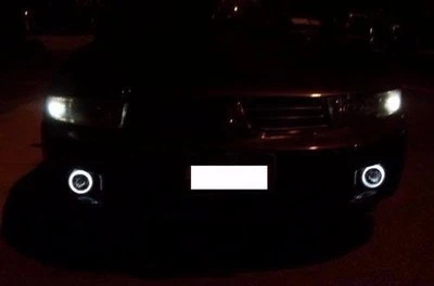 LED Halo Driving lamps Angel Eye Fog lights Kit For 1999-2003 Mitsubishi Galant - Image 1 of 4