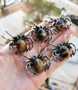 5 piezas Broche Colgantes Piedra Ojo Tigre Araña Chakra Reiki Sanación Amuleto - Imagen 1 de 1