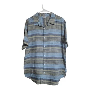 Columbia Shirt Men L Multicolor Relaxed Fit Resort Dress Career Preppy Pastel - Picture 1 of 7