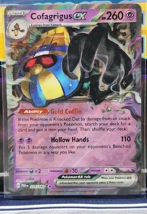 Cofagrigus ex 076/182 Double Rare Pokémon Paradox Rift - Picture 1 of 2