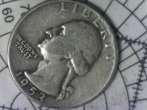 1953 S Washington Silver quarter. No cost shipping and tracking Cover