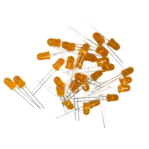 Pack of 500 5mm Orange Lens LEDs - Red/Orange Light - Picture 1 of 3
