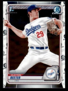 2020 Bowman Chrome Draft #BD30 Clayton Beeter - Picture 1 of 2