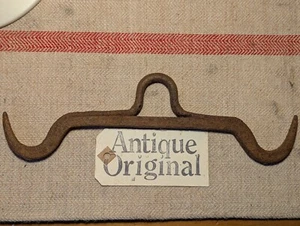 Genuine Antique English Wrought Iron Gambrel/Butchers Hook/Game Hook/Meat/Beam~ - Picture 1 of 6