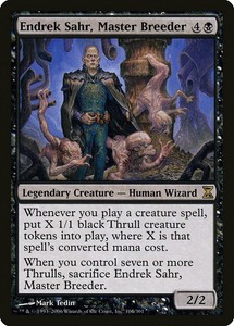 Endrek Sahr, Master Breeder Time Spiral NM Black Rare MAGIC MTG CARD ABUGames