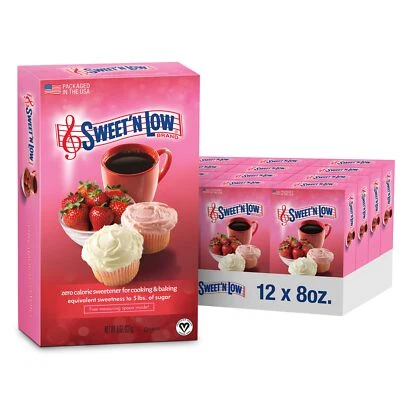 Edulcorante a granel Sweet'N Low Zero Calorie 8 oz. Caja 12 Pack Azúcar Granulada Su... Foto 1 de 4