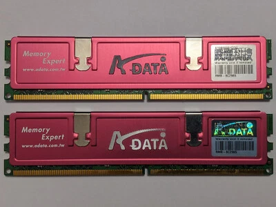 ADATA AD2800001GOU DDR2 2 Moduli 1 GB 800 MHz RAM Non ECC - per Desktop - Immagine 1 di 2