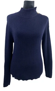 Suéter cuello simulado Lauren Ralph Lauren talla L azul marino oscuro - Imagen 1 de 10