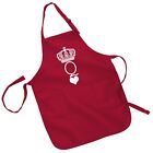 Mrs Queen Grill Master Barbecue Queen Mother's Day Gift Funny Apron W/ Pockets