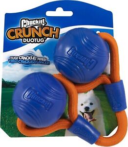 Chuckit! Crunch Ball Dog Toy Duo Tug, Medium