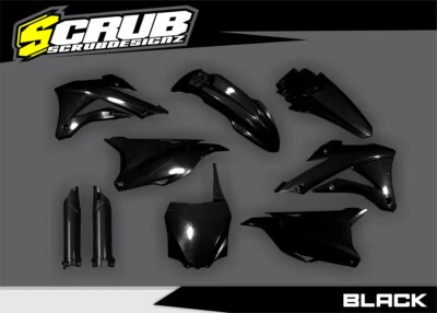 Kawasaki KX85 KX100 2014 - 2021 Kit de plástico + protectores de horquilla NE... - Imagen 1 de 4