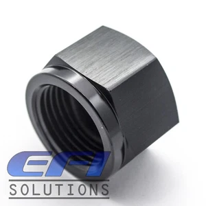 Female Flare Blanking Cap Fitting AN12 (Black) 820-12BLK - Picture 1 of 1