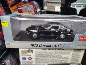 Sun Star 1972 Datsun 240Z -3512  1:18 Scale Diecast Model Sports Car Black New - Picture 1 of 15