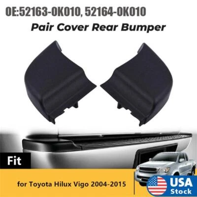 1Pair Rear Bumper Corner Caps Trim For Toyota Hilux Vigo 2004-15 52163-0K010 USA Foto 1 de 4