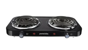Proctor Silex Electric Double Burner Cooktop 34115 - Picture 1 of 3