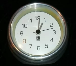 UMBRA BRUSHED ALUMINUM DESK CLOCK - Picture 1 of 5