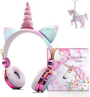 TCJJ Kids Wireless Headphones,Shiny Rhinestone Girls Unicorn Wireless Bluetooth