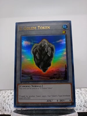 3x Yu-Gi-Oh! G Golem Token MAMA-EN103 1st Edition Ultra Rare NM 3x - Image 1 of 2