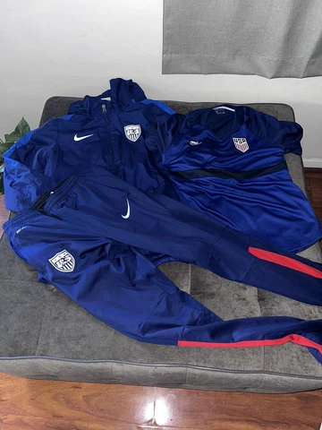 NIKE USA WOMENS SOCCER NATIONAL PLAYER ISSUED PANTS W/ TRAINING LOT SMALL Cover
