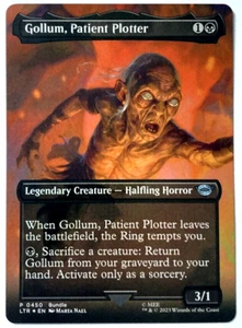 MTG Gollum, Patient Plotter *BORDERLESS FOIL* The Lord of the Rings 450 NM - Picture 1 of 6