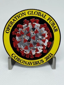 2021 Operation Global FUBAR police Challenge Coin pandemic enduring clusterfuck - Picture 1 of 4