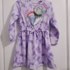 Nwt - My Little Pony - Purple Tie Dye Chasing Rainbows Dress - Size 3