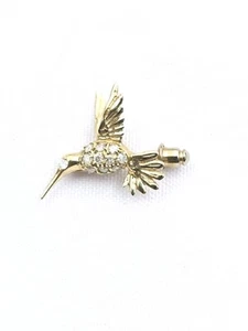 Vintage 14K Diamond Bird Pin Brooch 2.8g - Picture 1 of 6