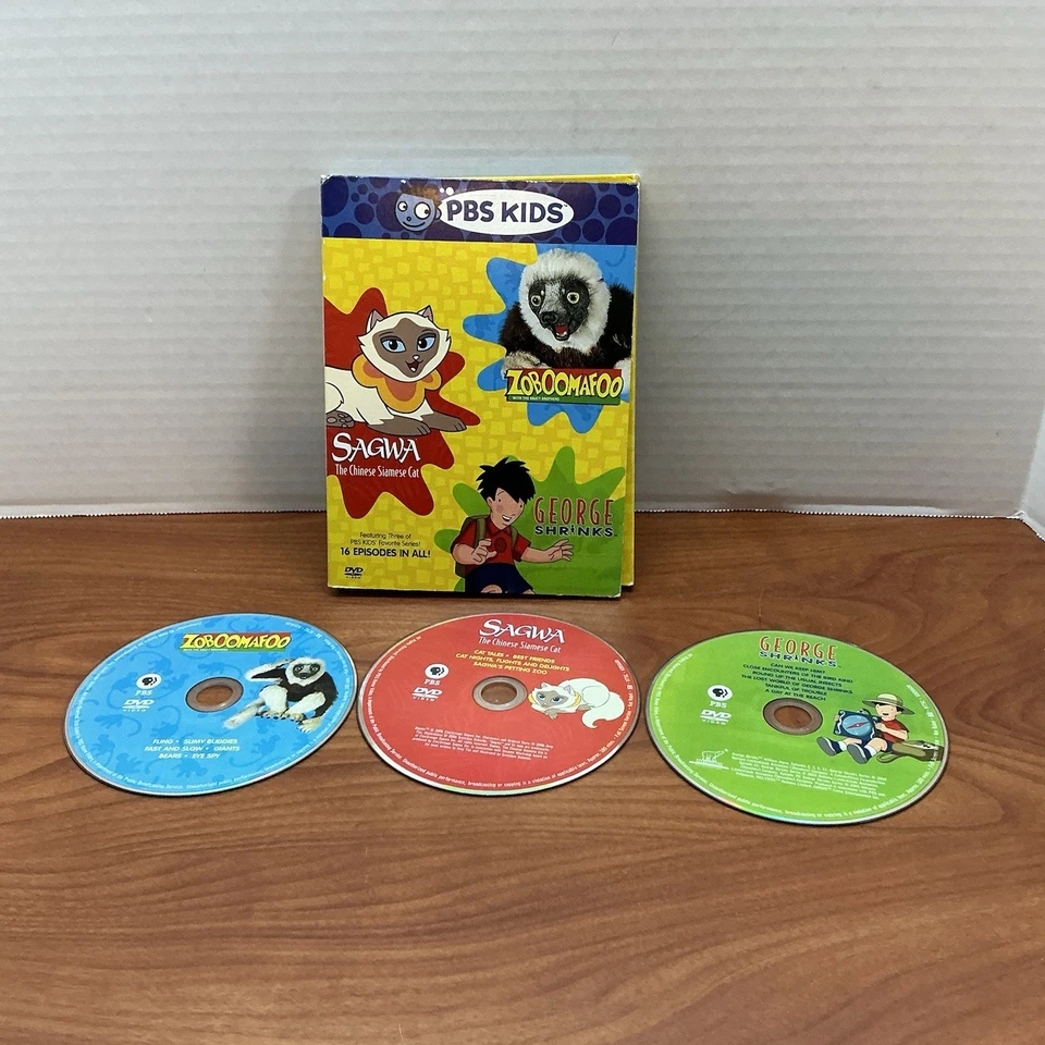 PBS Kids Pack (Zoboomafoo / Sagwa, The Chinese Siamese Cat / George Shrinks) Foto 1 de 2