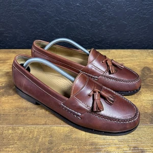 Cole Haan Schuhe Herren Größe 10 D Braun Leder Quaste Halbschuhe Elegant Slipper - Bild 1 von 6