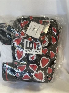 Borsa utility a tracolla BRIGHTON 'Hearts a Flutter' nuova, mai aperta - Foto 1 di 5