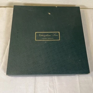 Vintage Laura Ashley White Nottingham Lace Vintage Tablecloth NEW IN BOX NIB - Picture 1 of 5