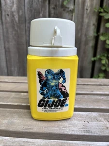 Vintage GI Joe ARAH Lunchbox Thermos Yellow w Cup Lid and Spout 1982 - Picture 1 of 5