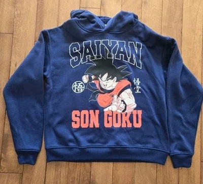 Dragon Ball Z  Saiyan Son Goku  Blue Hoodie Size Boys L (14-16) — 第 1/4 张图片