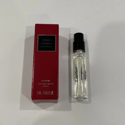 Perfume Pasha de Cartier Noir Absolu 2 ml/.06 oz muestra en spray NUEVO Foto 1 de 4