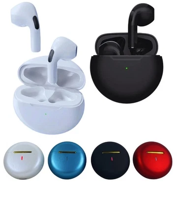 Auricolari Cuffie Bluetooth 5.2 Pro 6 TWS Stereo con Microfono Android ios - Immagine 1 di 4