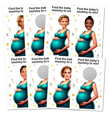 RokAPary Who is The Babys Mommy Baby Shower Juego Rascador, Fácil de Jugar Si... Foto 1 de 4