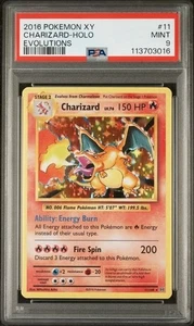2016 POKEMON XY EVOLUTIONS #11 CHARIZARD-HOLO EVOLUTIONS PSA 9 - Picture 1 of 4