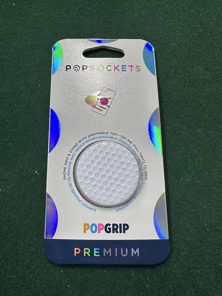 PopSockets MagSafe Kick-Out Grip & Stand Golf Ball. FREE SHIPPING - Image 1 of 1