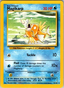 Magikarp 35/102 Pokemon: Set Base Ilimitado Poco Común - LP - Imagen 1 de 2