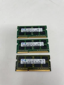 12GB RAM 3x4GB Samsung PC3-10600S Laptop Memory Module M471B5273DH0-CH9 4GB 2Rx8 - Picture 1 of 1