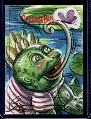 2024 Topps Garbage Pail Kids Toady Terry Croakin Colin Artist Sketch Auto #1/1 - Image 1 of 2