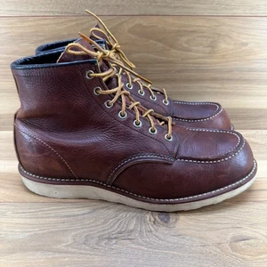 Bota de trabajo Red Wing Heritage Briar sin usar, puntera para hombre 11 EE cuero marrón punta suave 8138 - Imagen 1 de 11